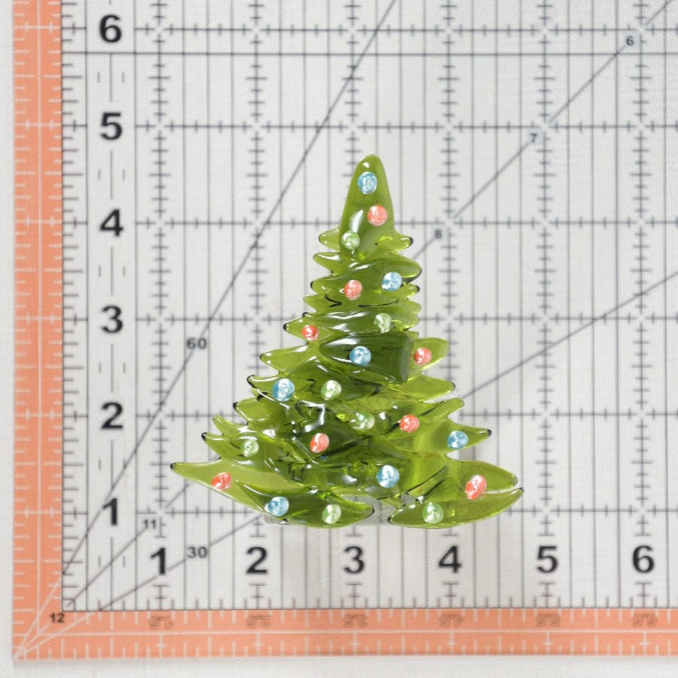 Christmas Tree Candle Holder from Upcycled Wine Bottle