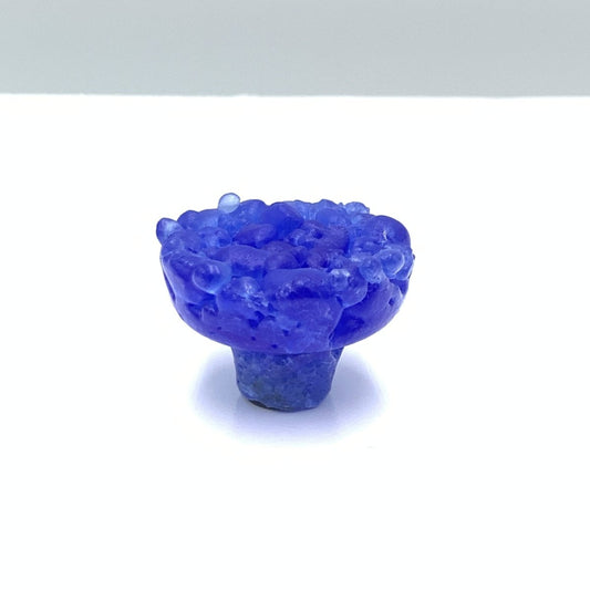 Bright Blue Recycled Glass Drawer Pull