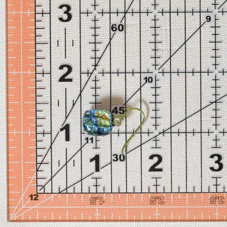 Fall Colors Dichroic Glass Earrings