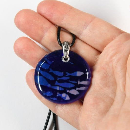 Glass School of Fish Pendant