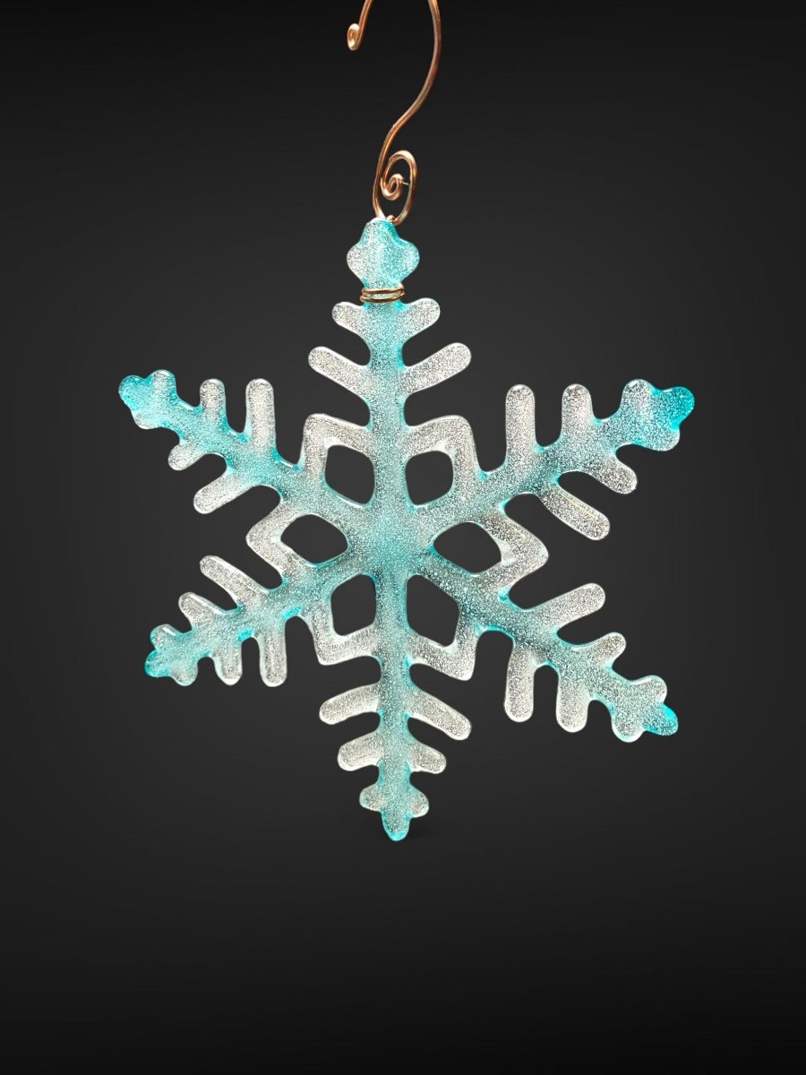 Large Glass Snowflake Ornament