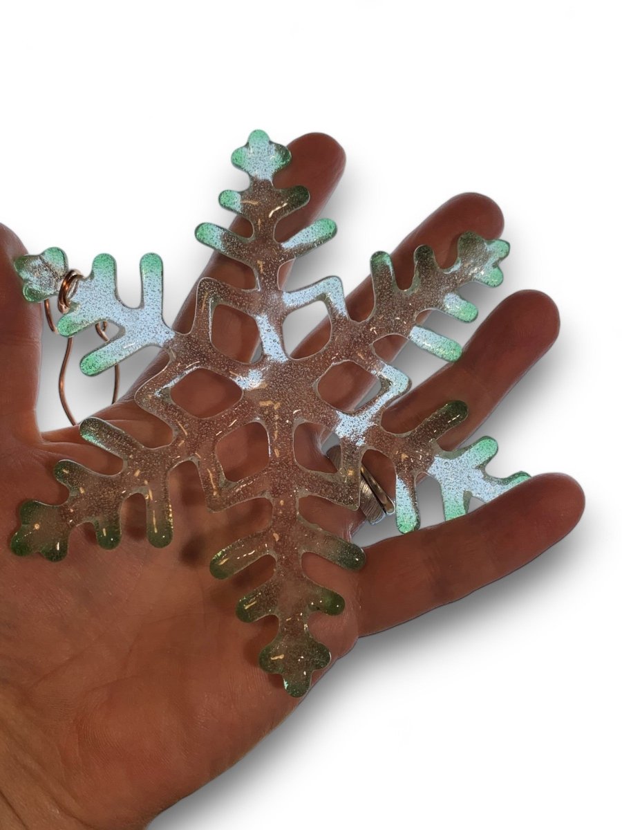 Large Glass Snowflake Ornament