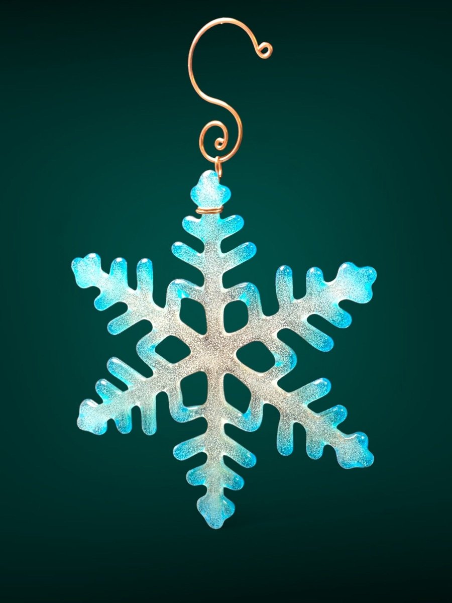 Large Glass Snowflake Ornament