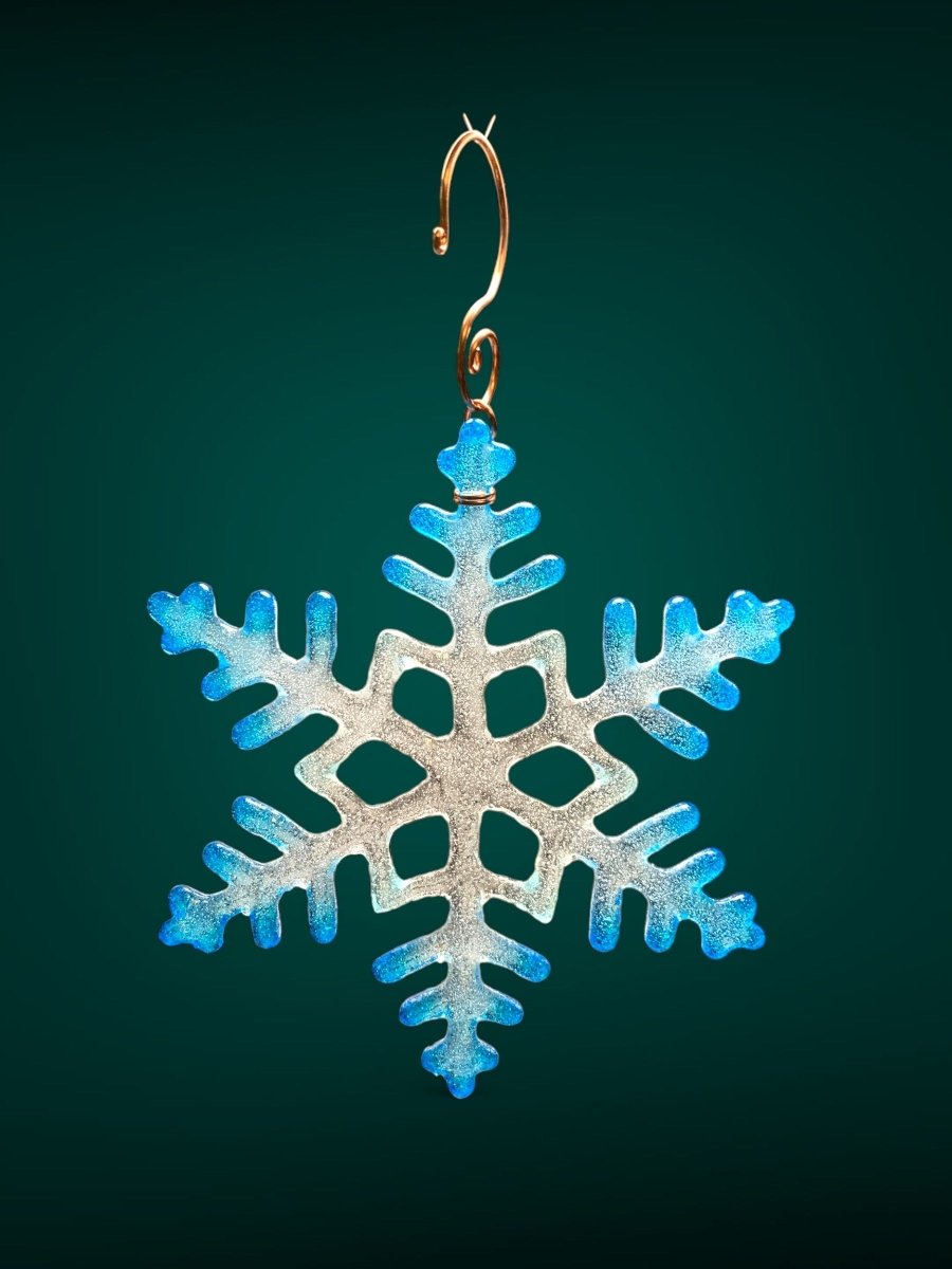 Large Glass Snowflake Ornament