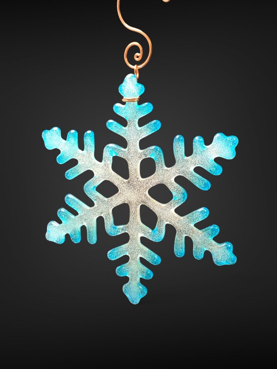 Large Glass Snowflake Ornament