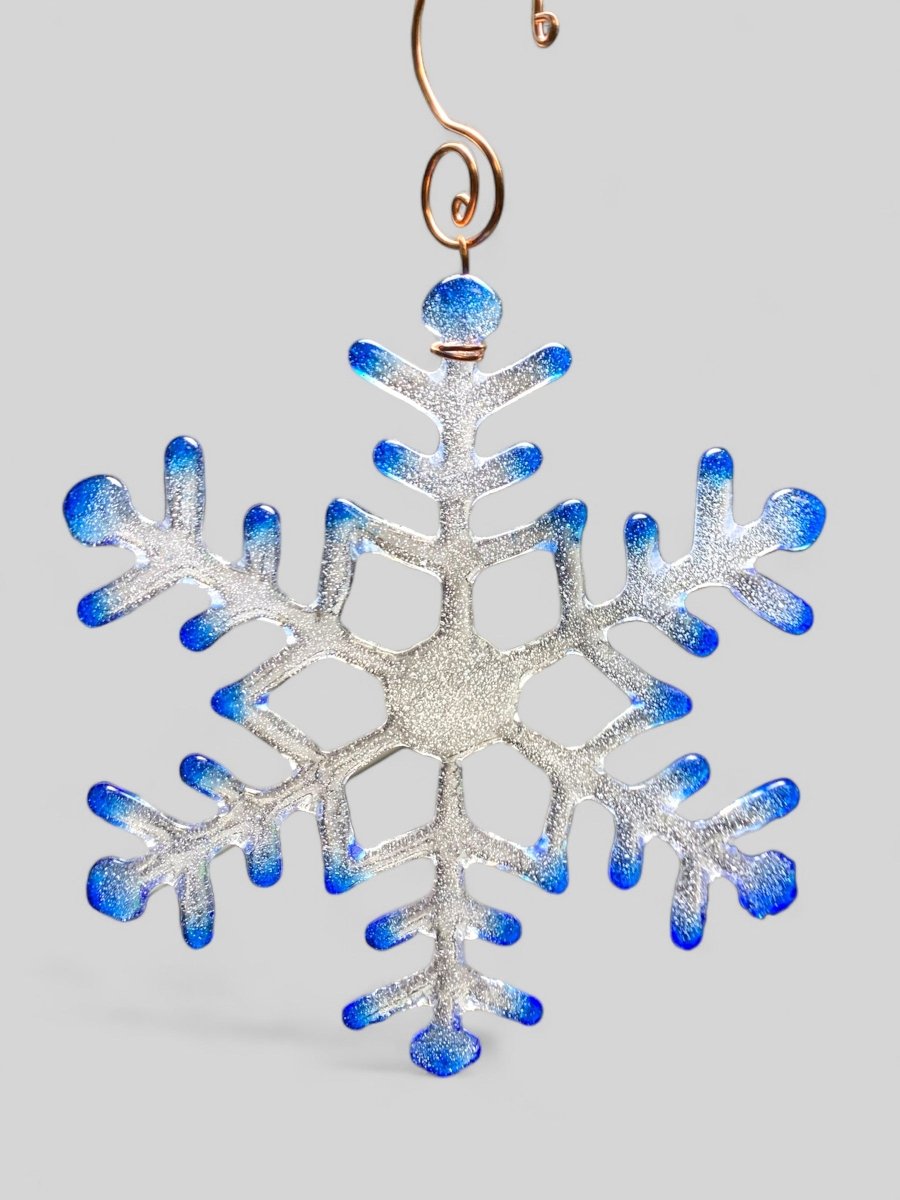 Large Glass Snowflake Ornament