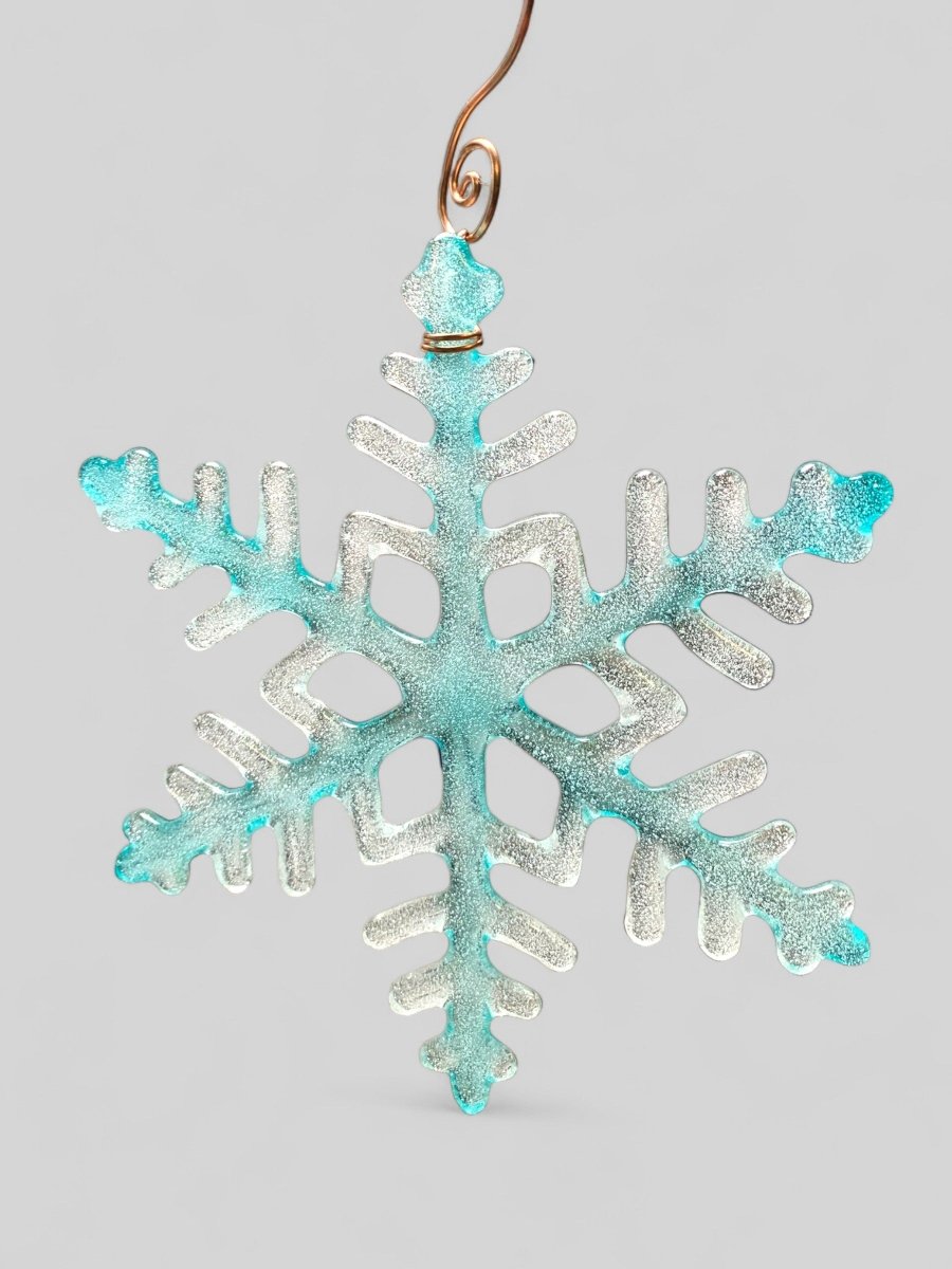 Large Glass Snowflake Ornament