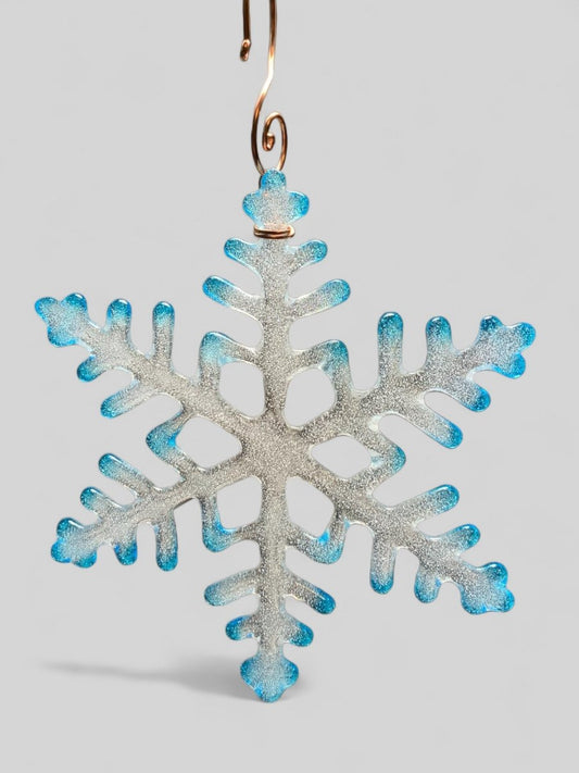 Large Glass Snowflake Ornament