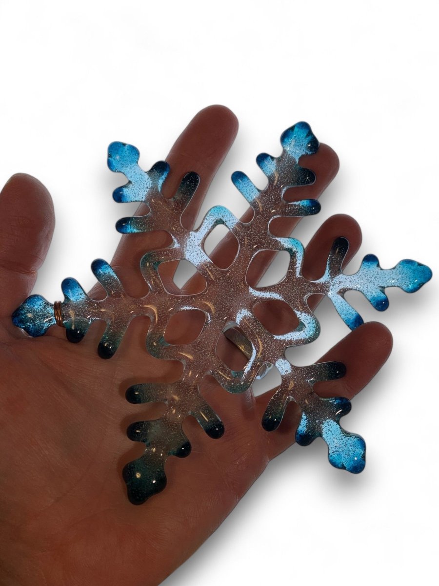 Large Glass Snowflake Ornament