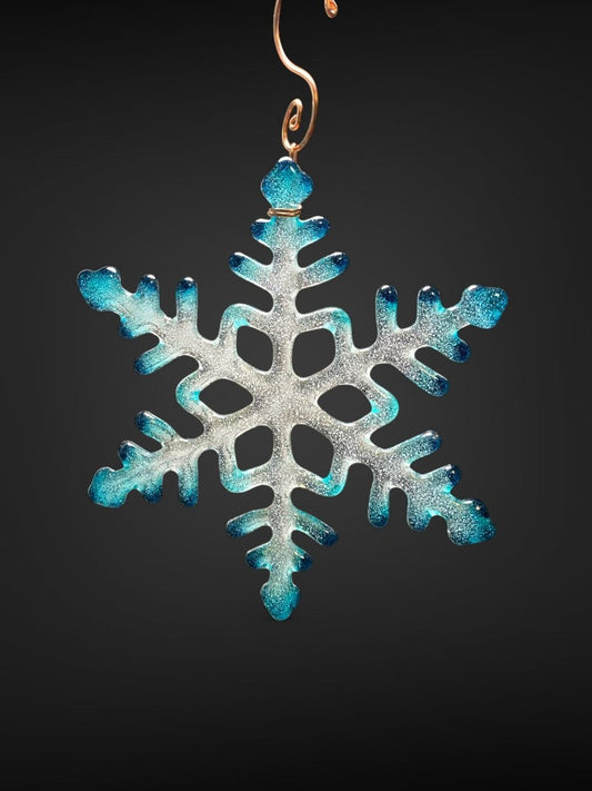 Large Glass Snowflake Ornament