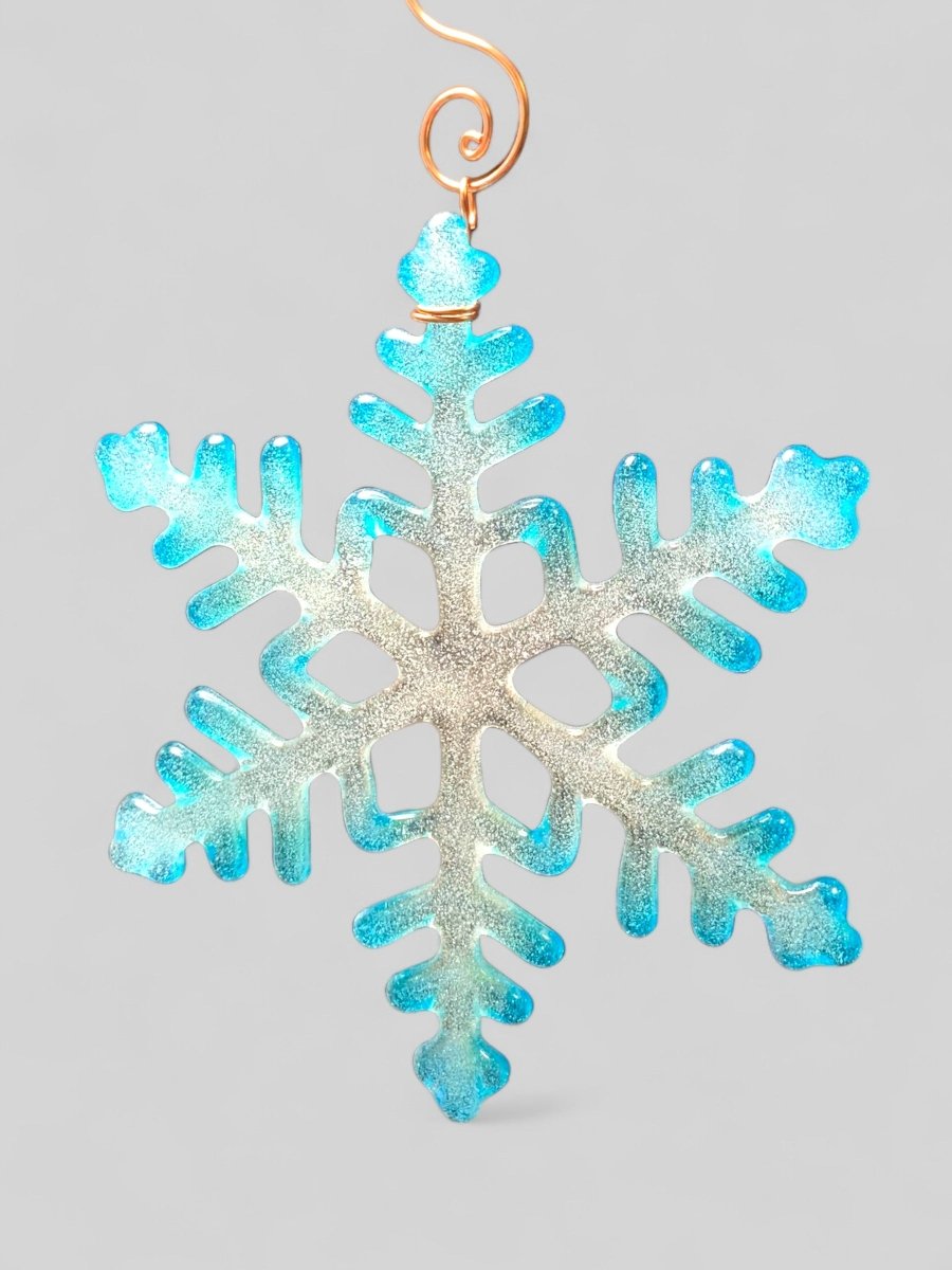 Large Glass Snowflake Ornament