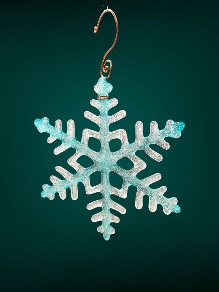 Large Glass Snowflake Ornament