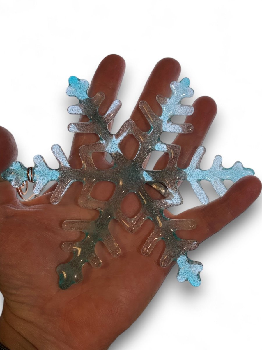 Large Glass Snowflake Ornament