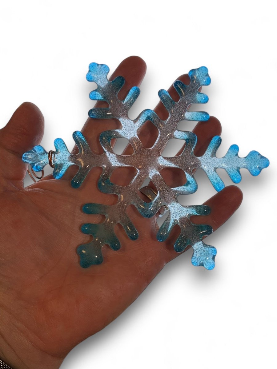 Large Glass Snowflake Ornament