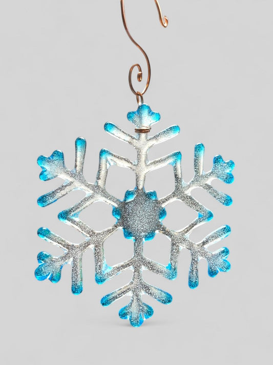 Medium Glass Snowflake Ornament
