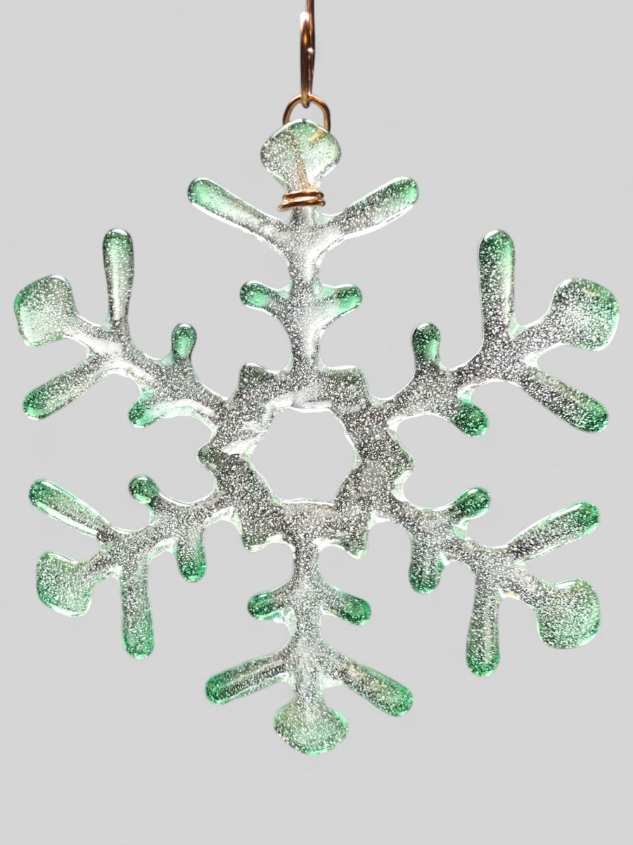 Medium Glass Snowflake Ornament