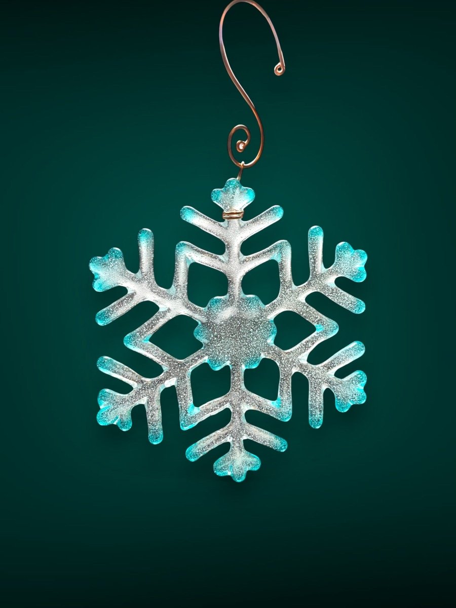 Medium Glass Snowflake Ornament