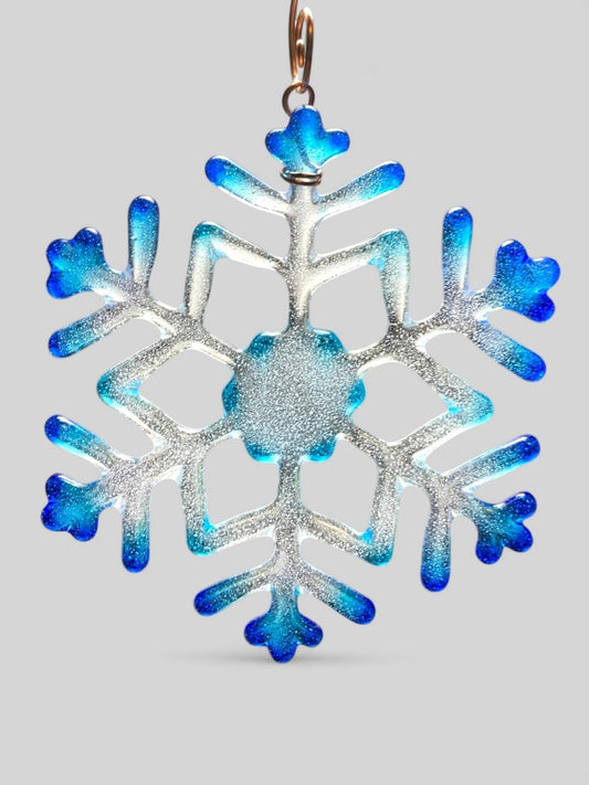 Medium Glass Snowflake Ornament