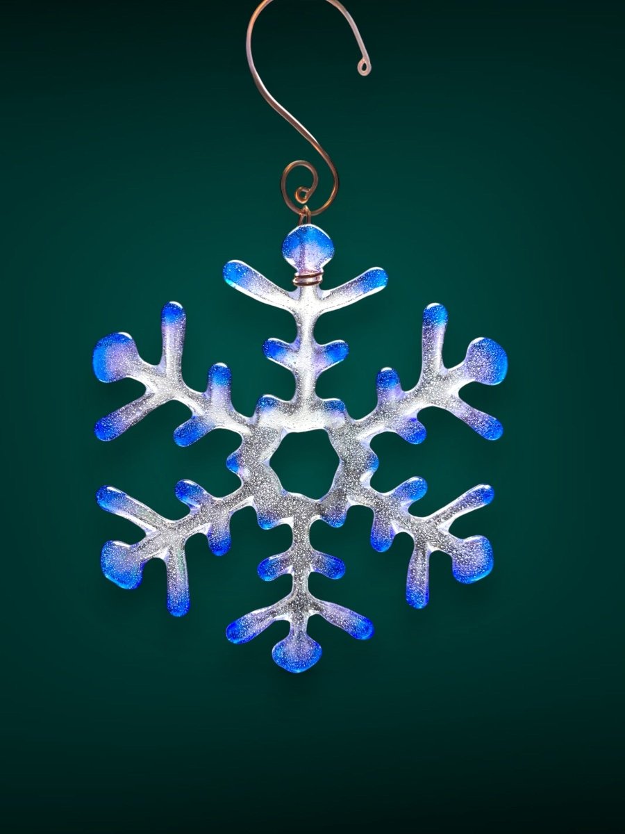 Medium Glass Snowflake Ornament