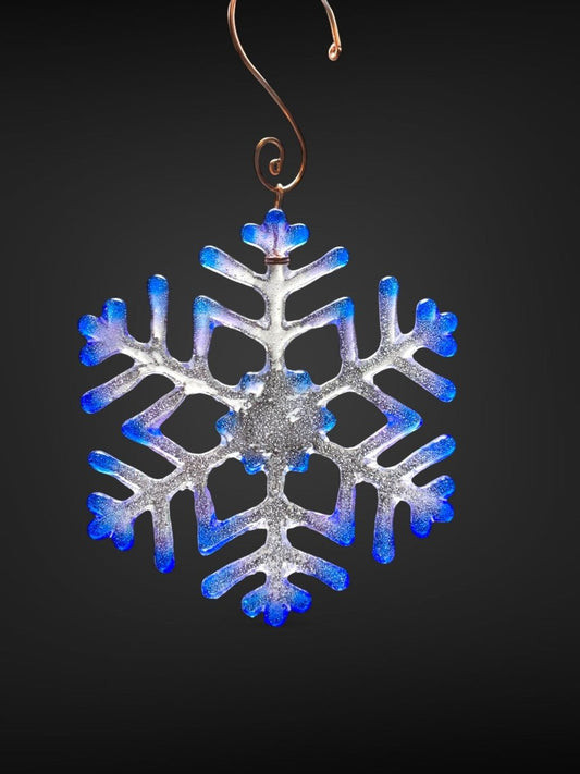 Medium Glass Snowflake Ornament