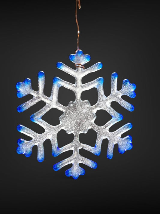 Medium Glass Snowflake Ornament