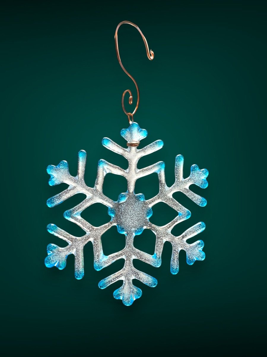 Medium Glass Snowflake Ornament