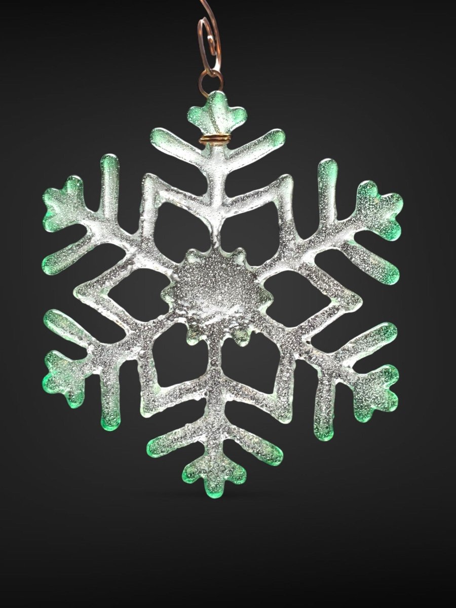 Medium Glass Snowflake Ornament