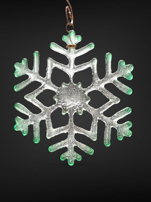 Medium Glass Snowflake Ornament