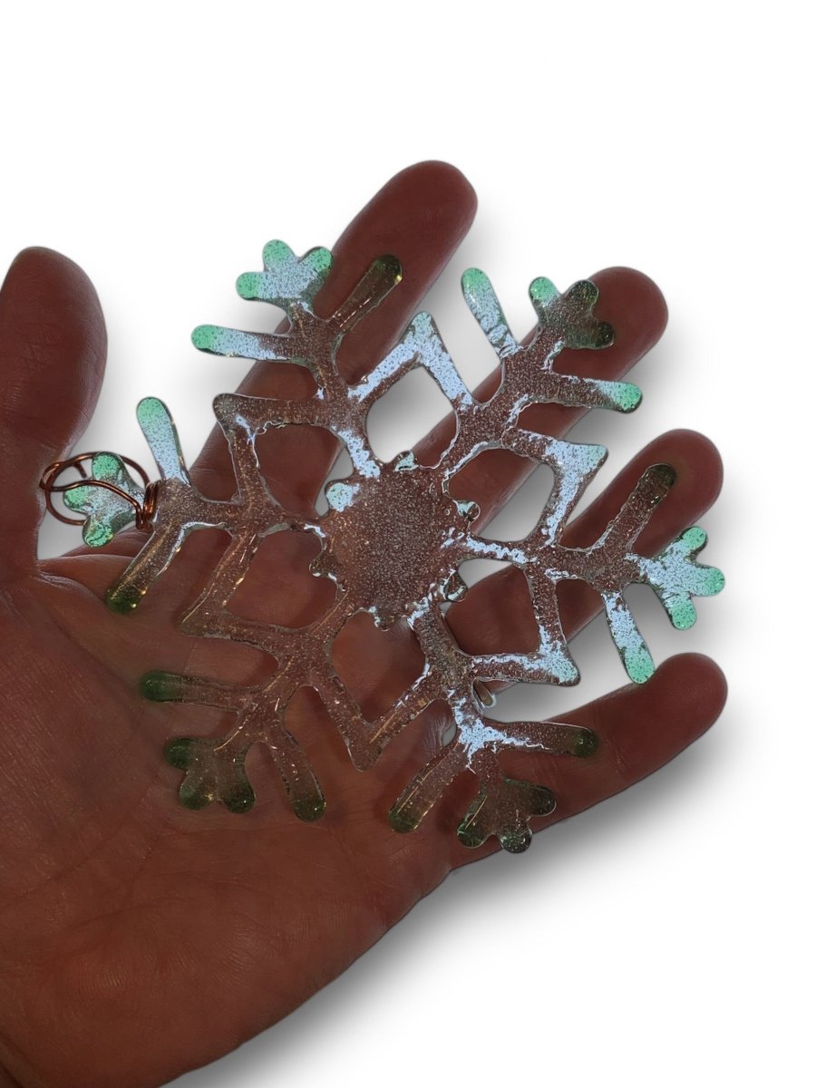 Medium Glass Snowflake Ornament