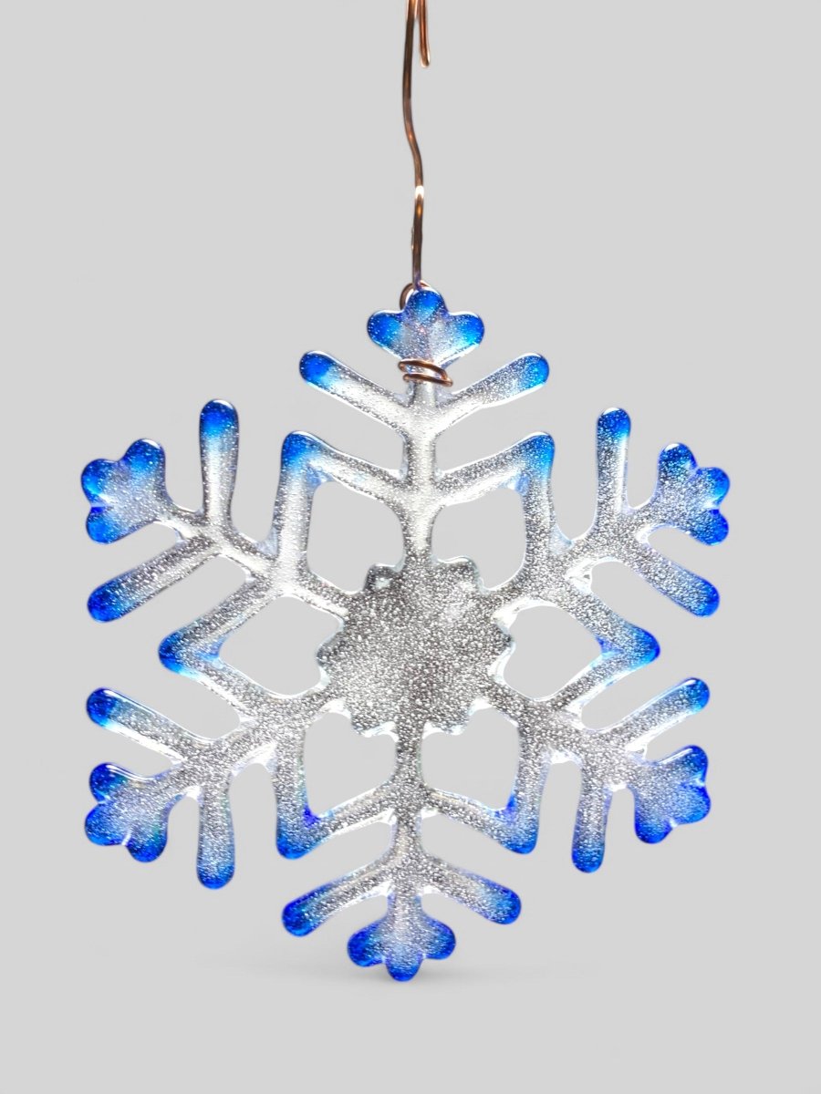Medium Glass Snowflake Ornament