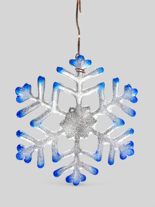 Medium Glass Snowflake Ornament