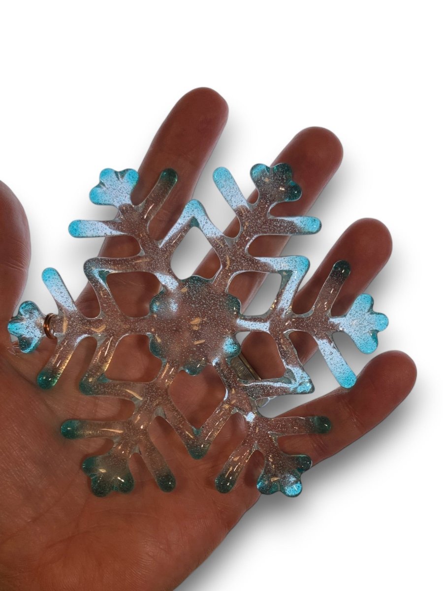 Medium Glass Snowflake Ornament