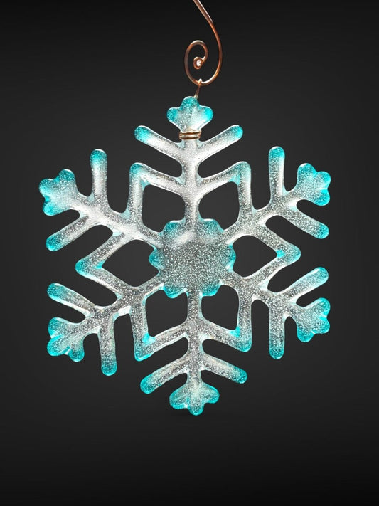 Medium Glass Snowflake Ornament