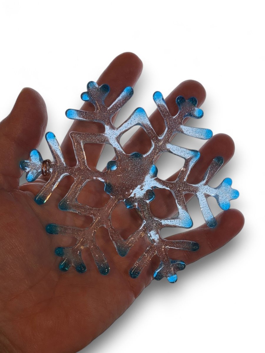 Medium Glass Snowflake Ornament