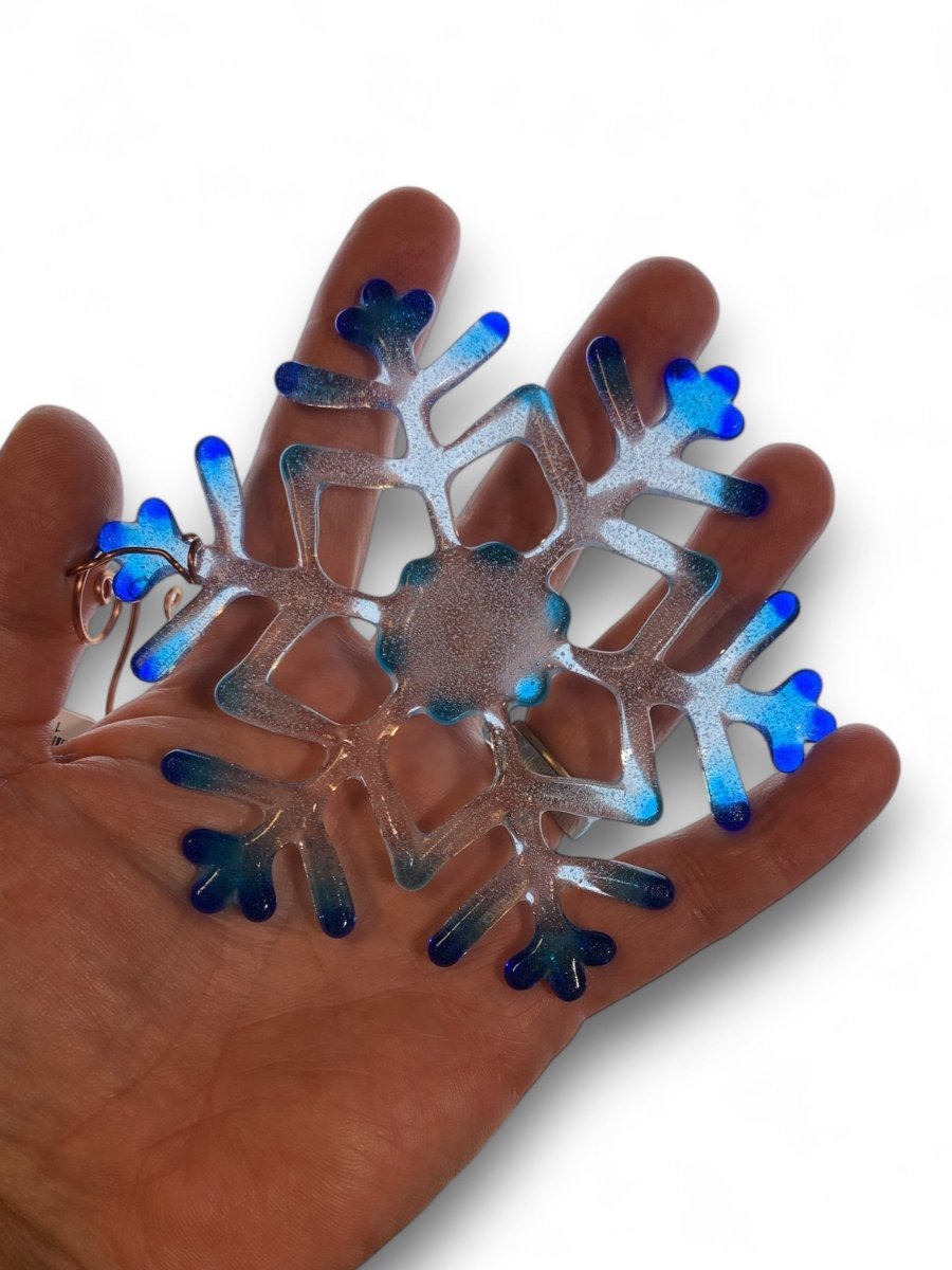 Medium Glass Snowflake Ornament