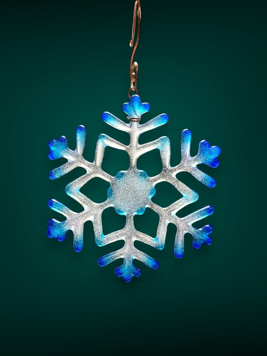 Medium Glass Snowflake Ornament