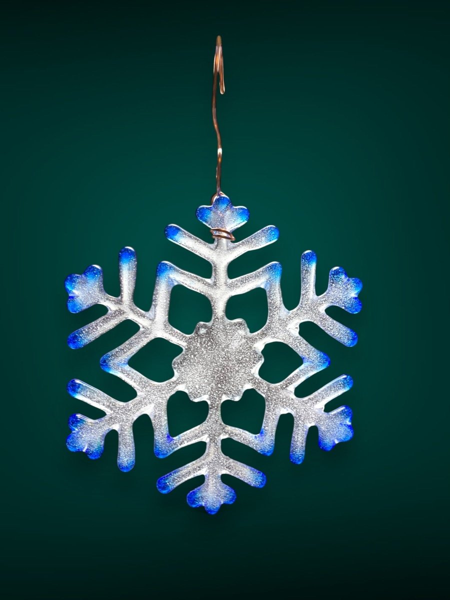 Medium Glass Snowflake Ornament