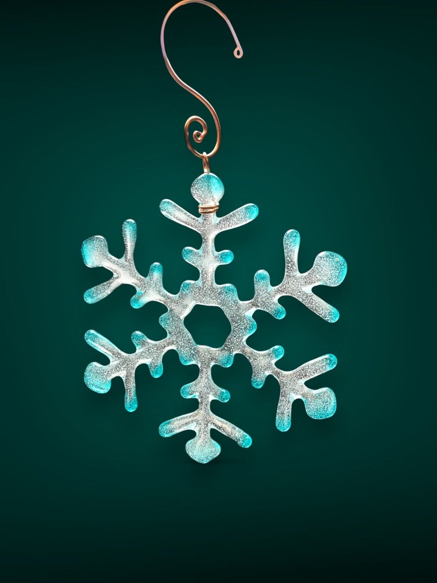 Medium Glass Snowflake Ornament