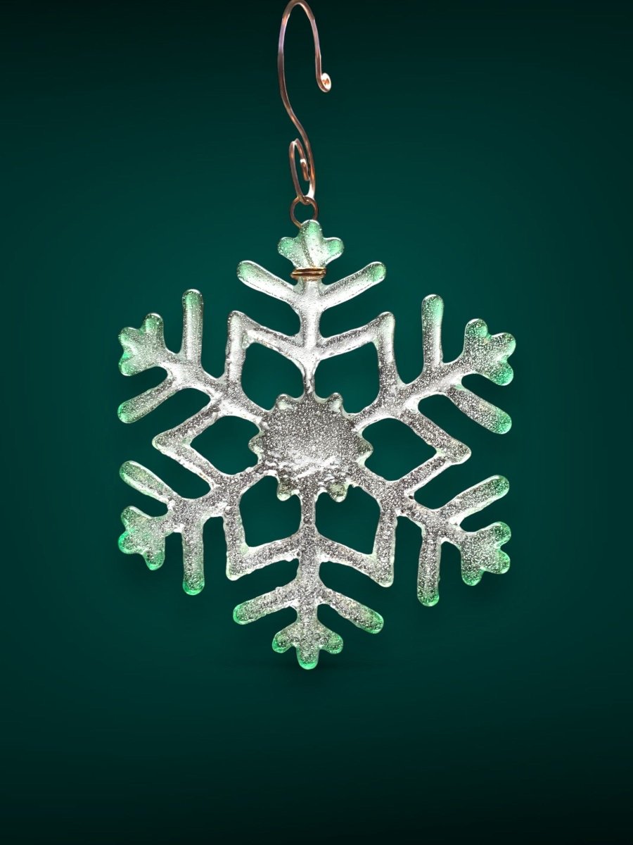 Medium Glass Snowflake Ornament