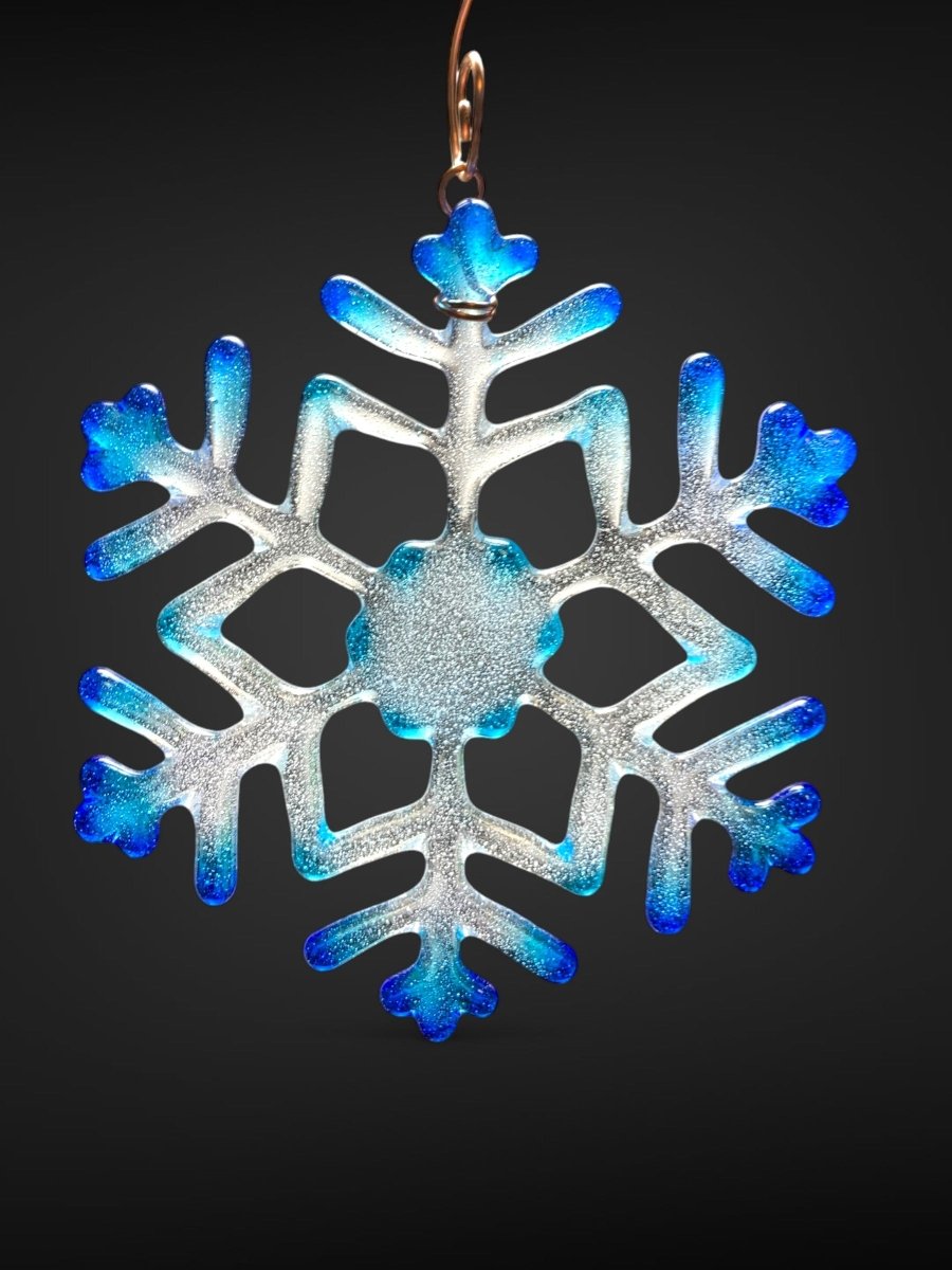 Medium Glass Snowflake Ornament