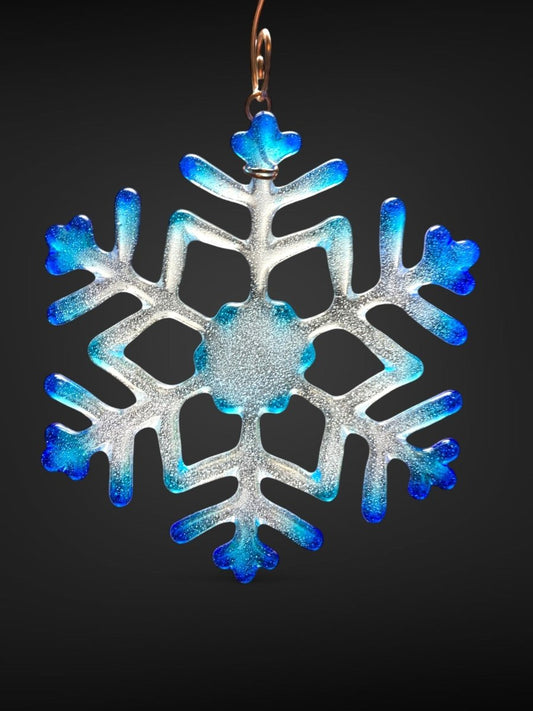 Medium Glass Snowflake Ornament