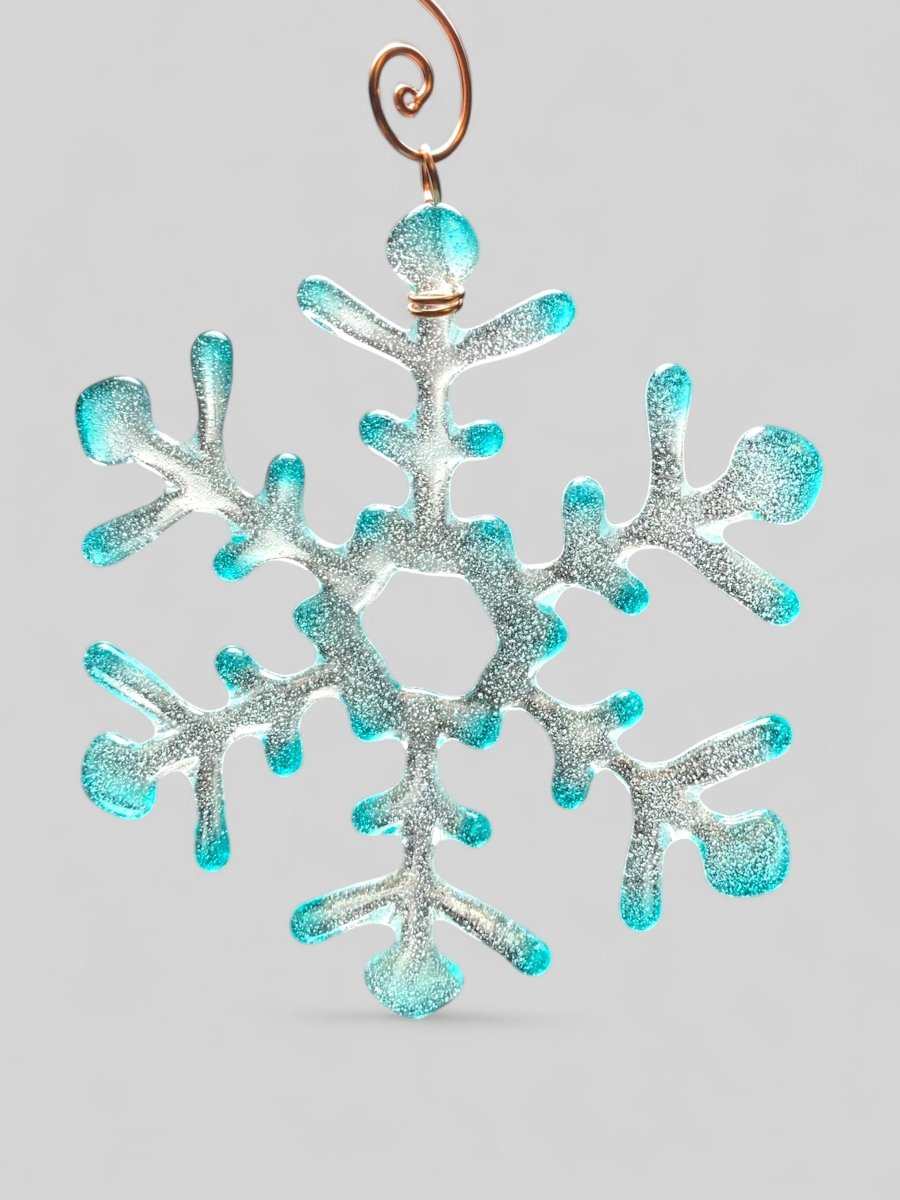 Medium Glass Snowflake Ornament
