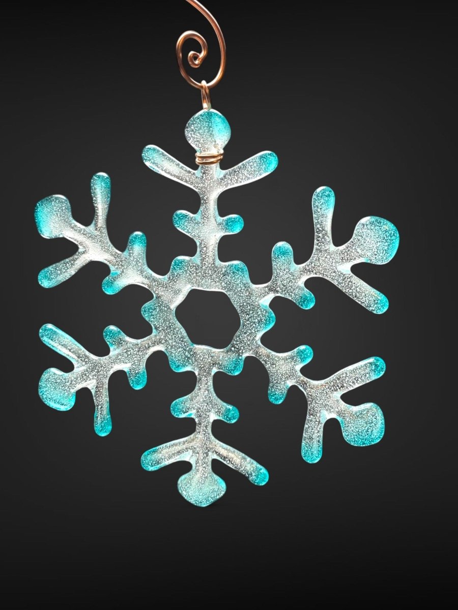 Medium Glass Snowflake Ornament