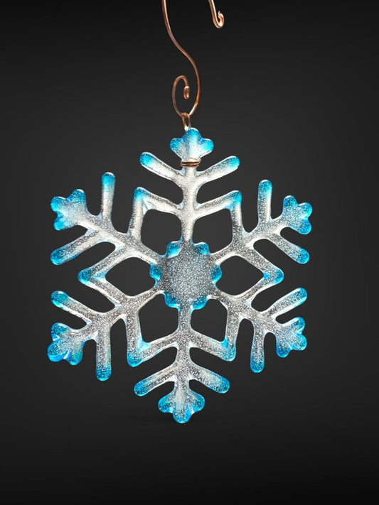 Medium Glass Snowflake Ornament