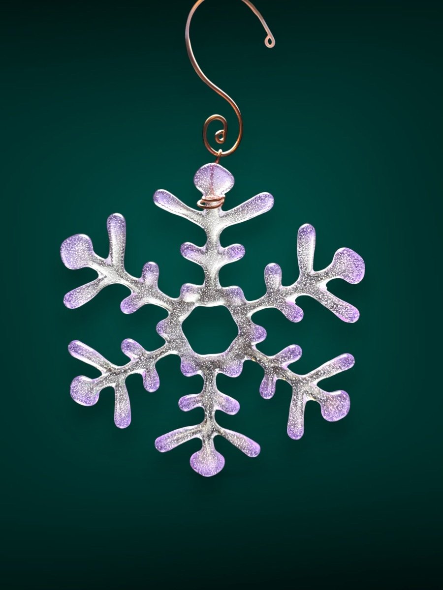 Medium Glass Snowflake Ornament