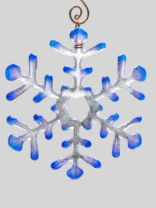 Medium Glass Snowflake Ornament