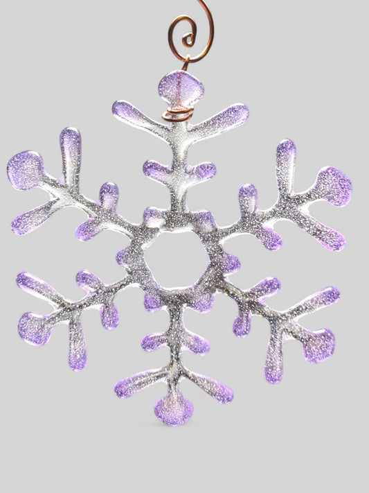 Medium Glass Snowflake Ornament