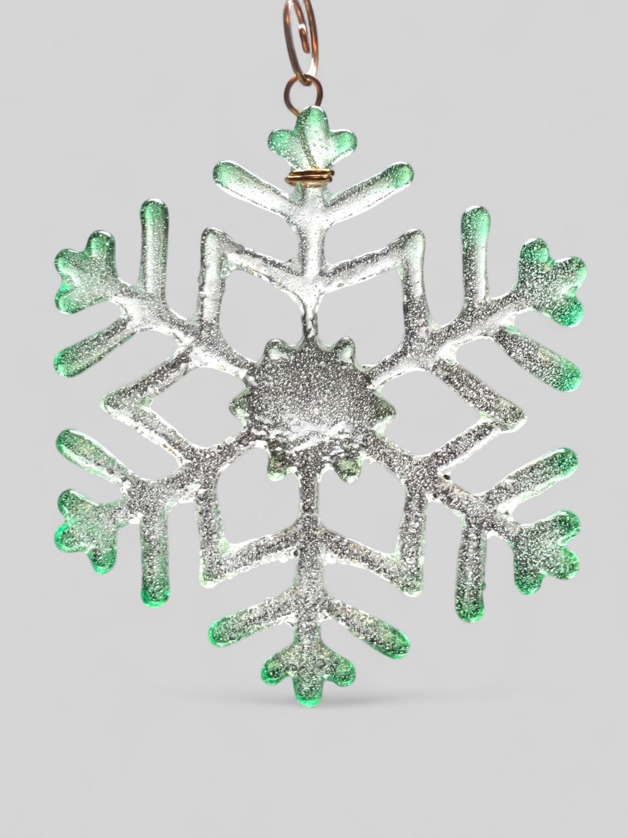 Medium Glass Snowflake Ornament