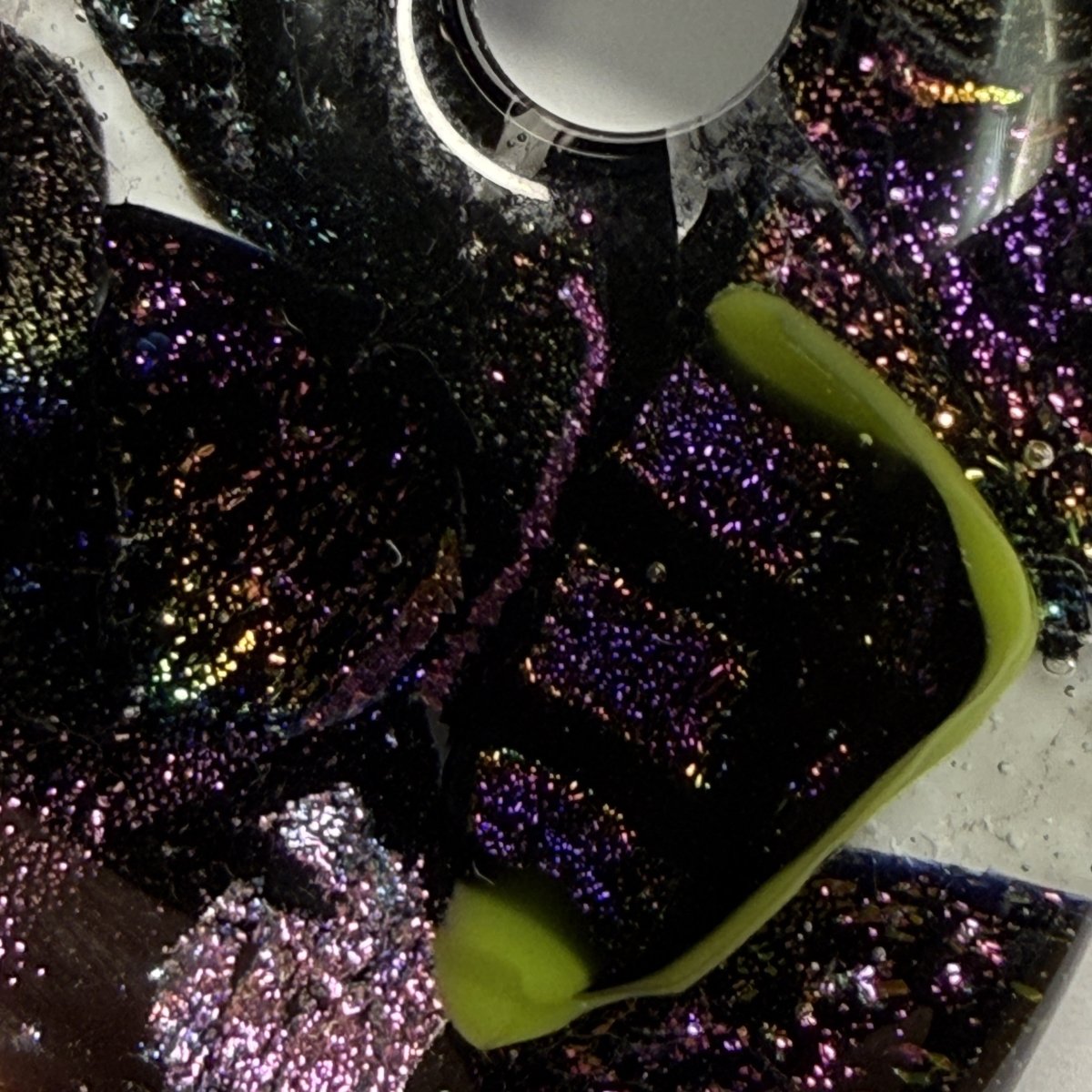 Purple Dichroic Glass Pendant