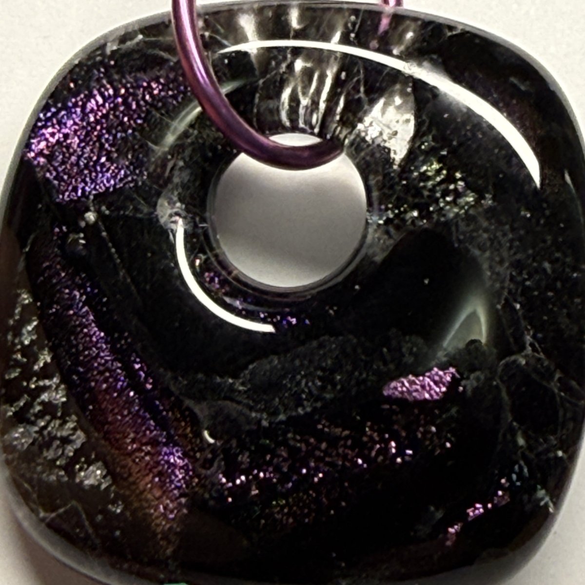 Purple Dichroic Glass Pendant